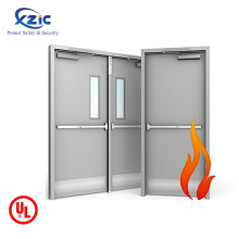 Porte en métal creuse avec porte de feu ANSI standard américaine (UL10B, UL10C) fabriquée en Chine, porte swing anti-feu